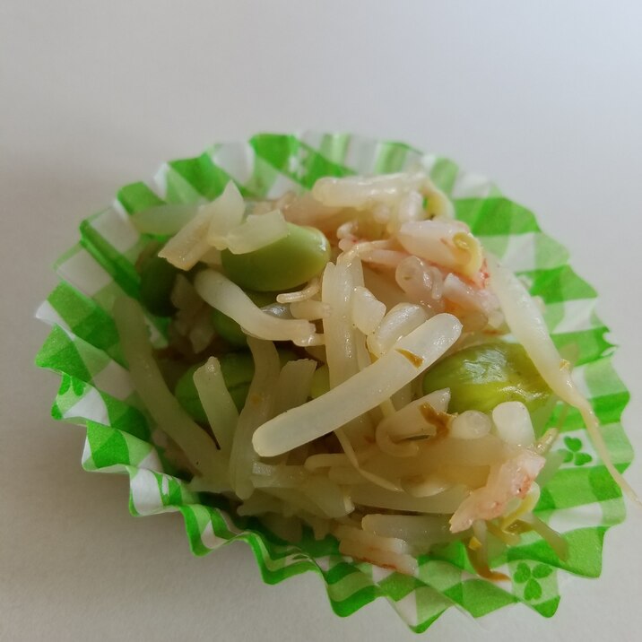 3分で作るお弁当おかず もやしと枝豆蒸し レシピ 作り方 By 柊4 ー 楽天レシピ